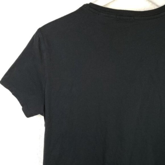 ATM Anthony Thomas Melillo Merlot & Black Plaid Crewneck T-Shirt size S Burgundy - Picture 9 of 13